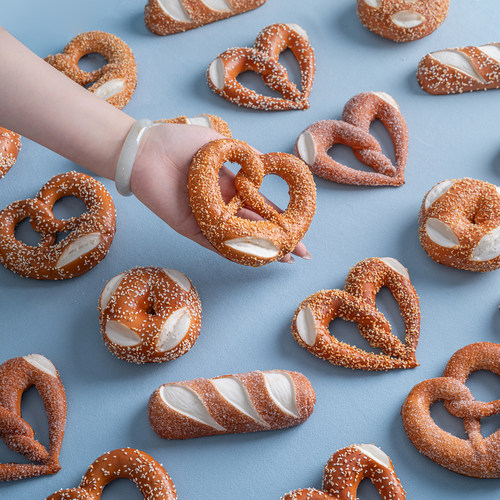 仿真面包模型碱水蝴蝶结拍摄道具