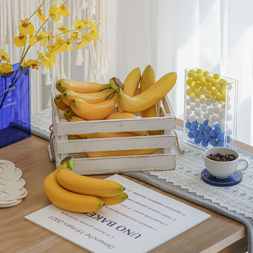 逼真的香蕉模型拍摄道具陈列摆件