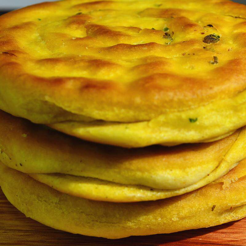 葱油饼甘肃特产馍馍传统手工葱花饼锅盔现做现发纯碱烤馍空气炸锅