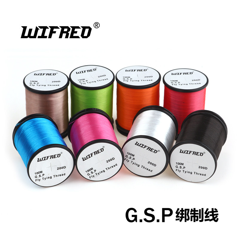 200D高强度GSP飞蝇钩绑制线大型海水铁板钩鹿毛钩饰带绑制线100米