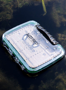 Wifreo双开防水飞蝇盒透明毛钩盒 Fly BOX 便携式飞蝇收纳盒