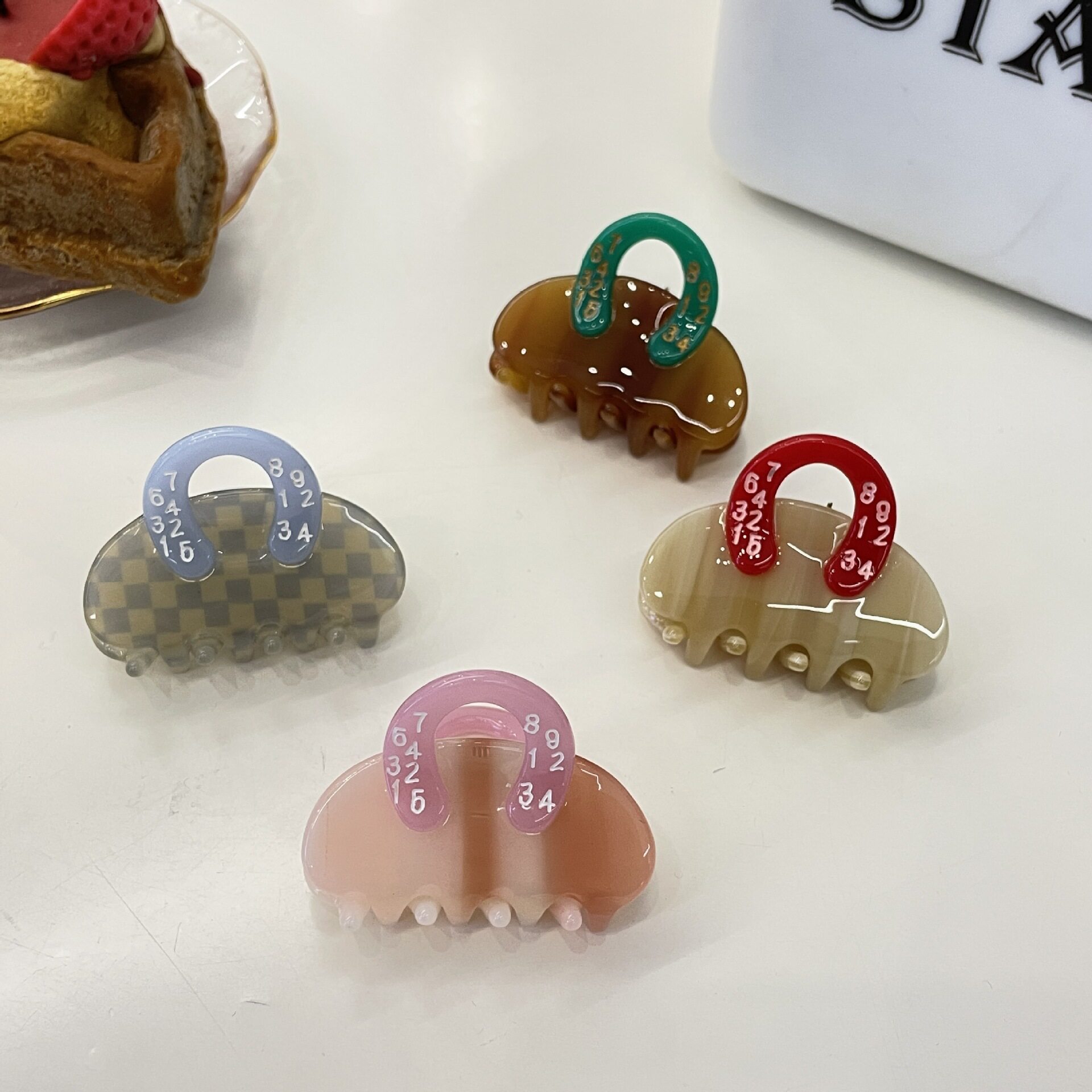 韩版新款醋酸抓夹手提包小号抓夹网红醋酸发夹刘海夹子可爱包发饰