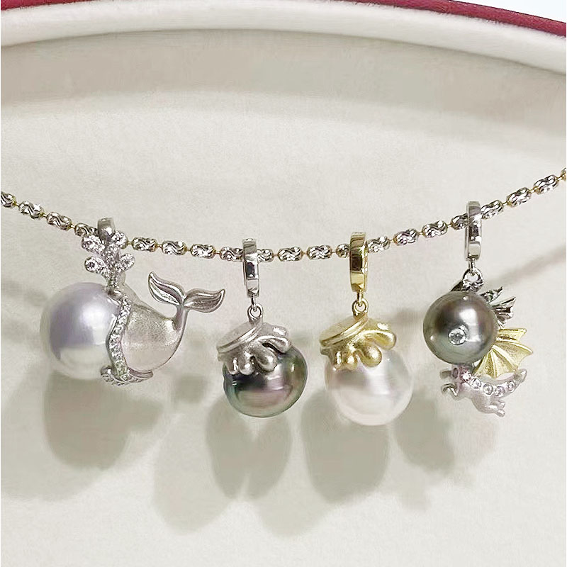 DIY饰品镀925银珍珠项链扣