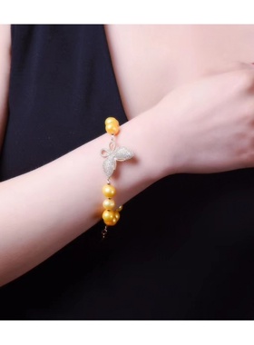 diy微镶满钻蝴蝶形状两边首饰