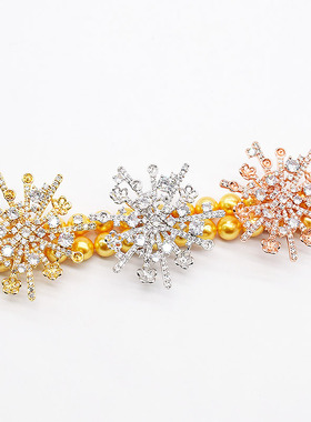 DIY首饰配件微镶夹扣（K262款）