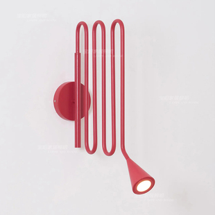 中古现代简约卧室床头壁灯 设计师款样板间客厅背景墙装饰灯具