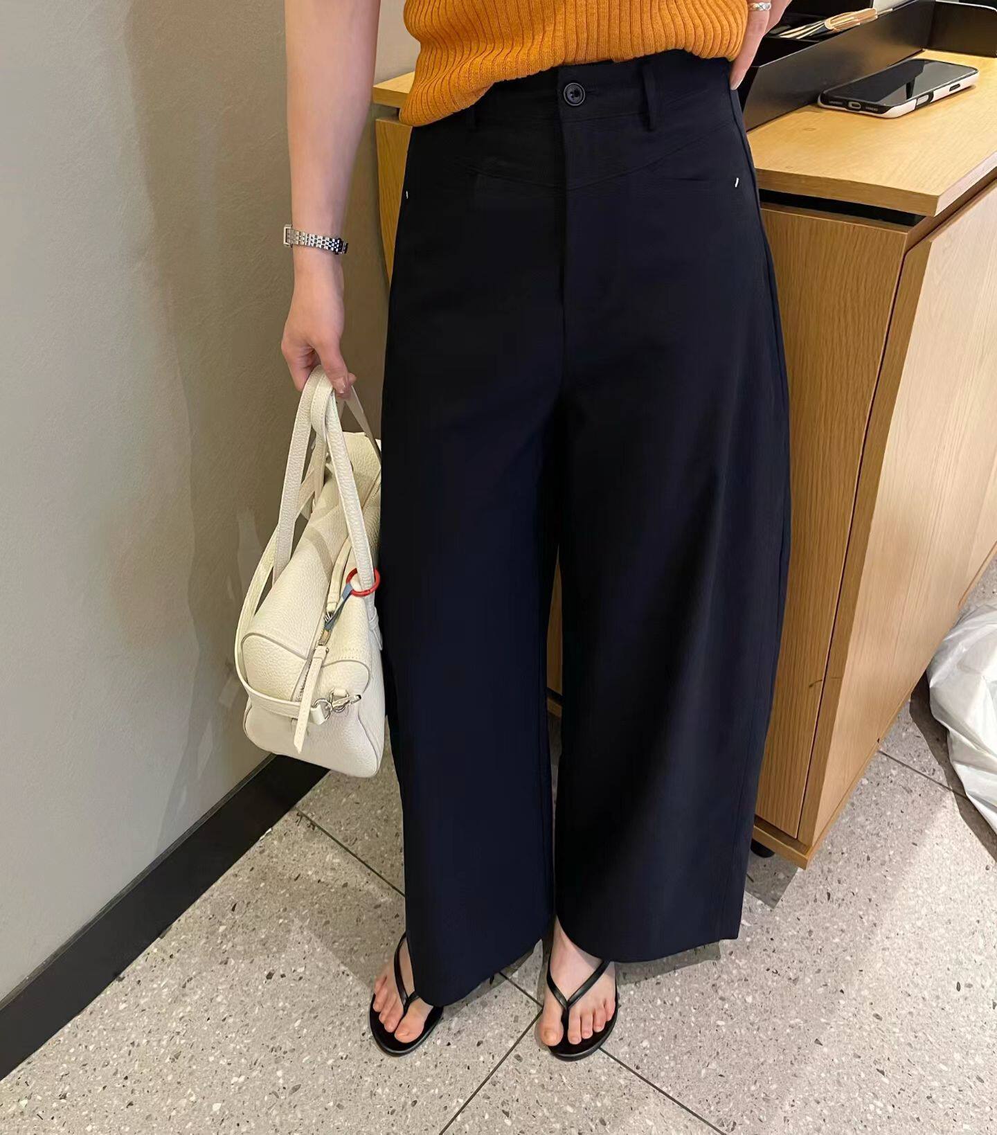 韩国东大门正品女装2026新款高腰显瘦直筒薄九分西装裤百搭休闲裤