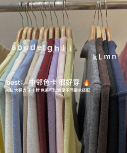 打底衫 lemiu韩国东大门正品 新高品质半高领长袖 秋冬季 T恤 女装