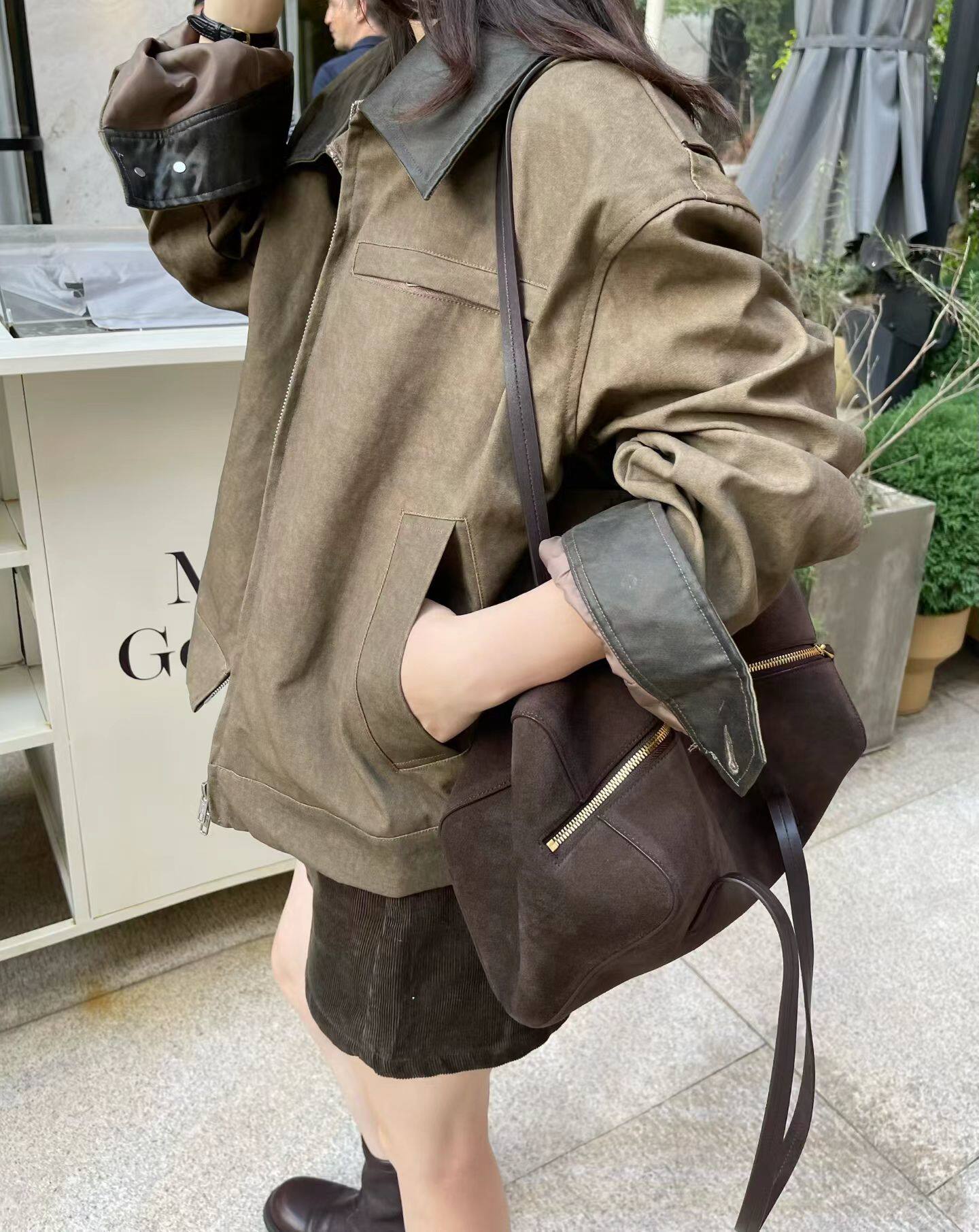 韩国东大门正品女装2026秋季新款百搭显瘦翻领拉链夹克外套ins