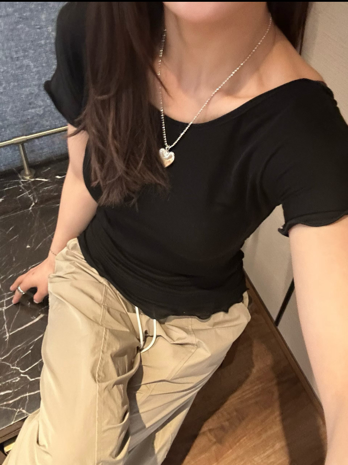 韩国东大门正品女装 2026夏季新款木耳花边露背短袖修身显瘦T恤
