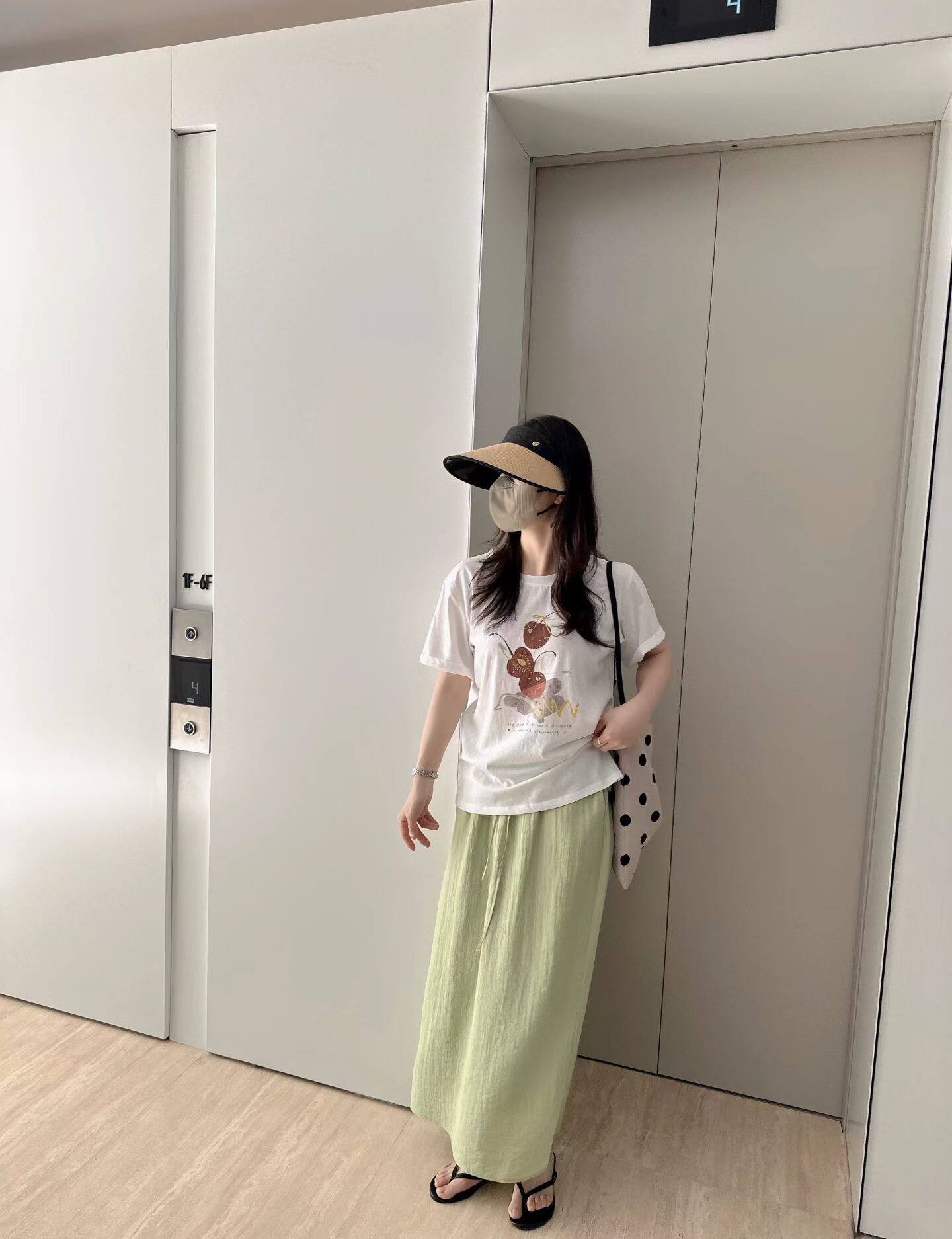 韩国东大门正品女装百搭圆领短袖樱桃图案T恤宽松显瘦休闲上衣ins