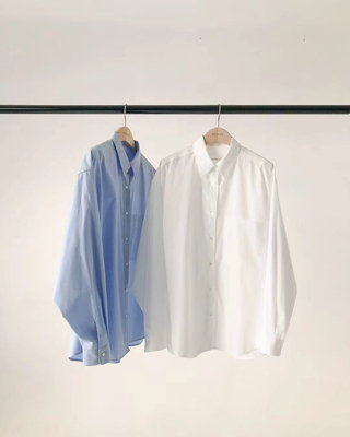 ounce家 现宽松韩国东大门正品女装春夏季新款高品质翻领长袖衬衫