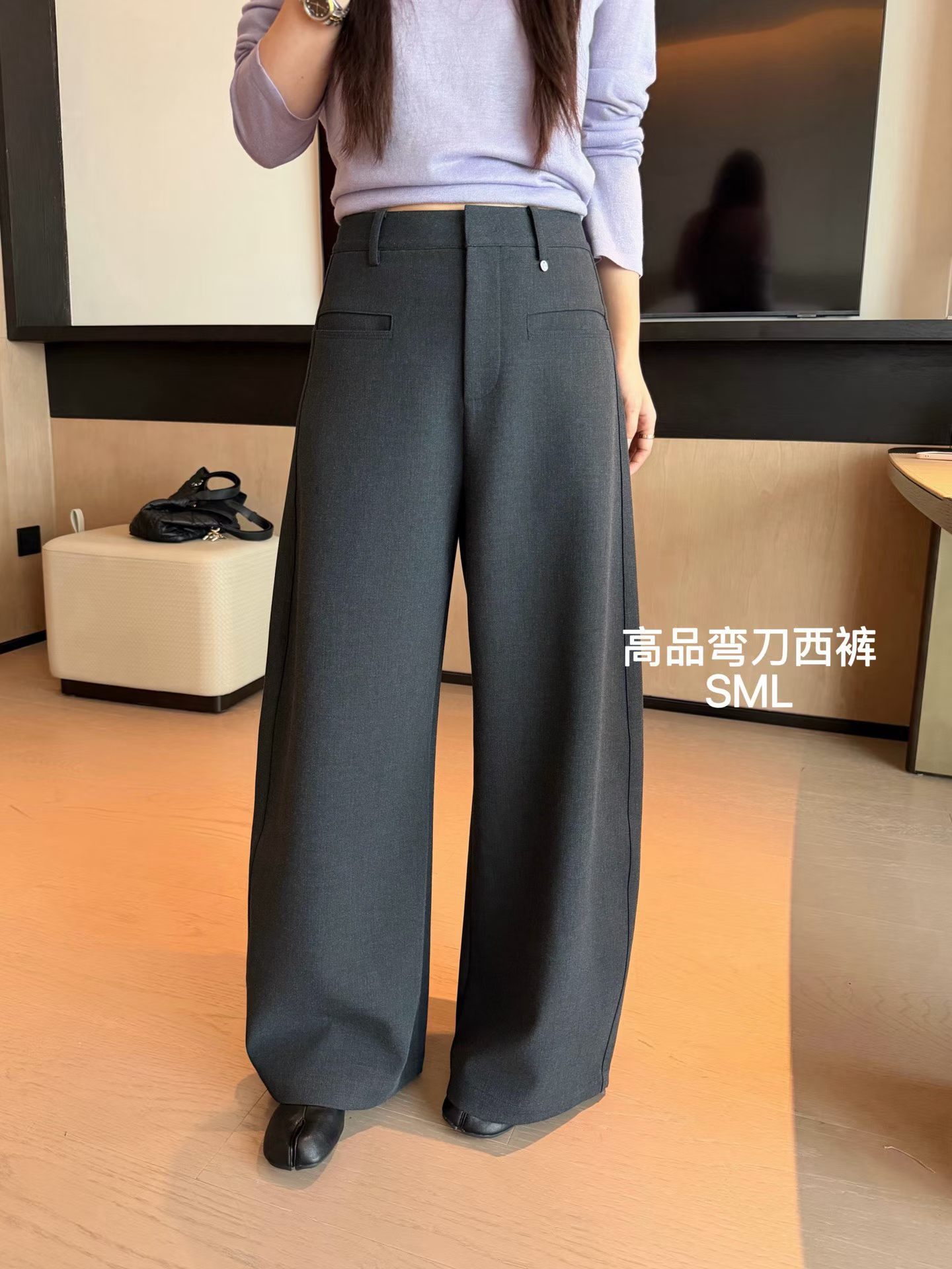 韩国东大门正品2026秋季新款百搭显瘦高腰直筒裤女休闲阔腿西裤