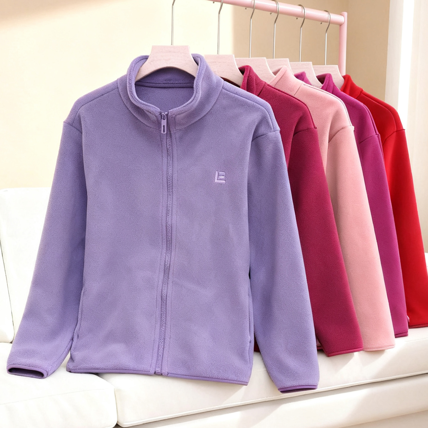 女士奥粒绒卫衣妈妈秋装加绒外套