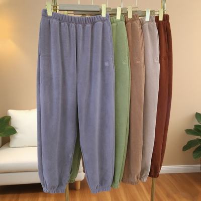 仙女睡裤学生懒懒裤摇粒绒家居裤