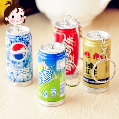 可愛創意文具批發可樂筆飲料伸縮筆圓珠筆易拉罐筆鑰匙扣兒童禮物