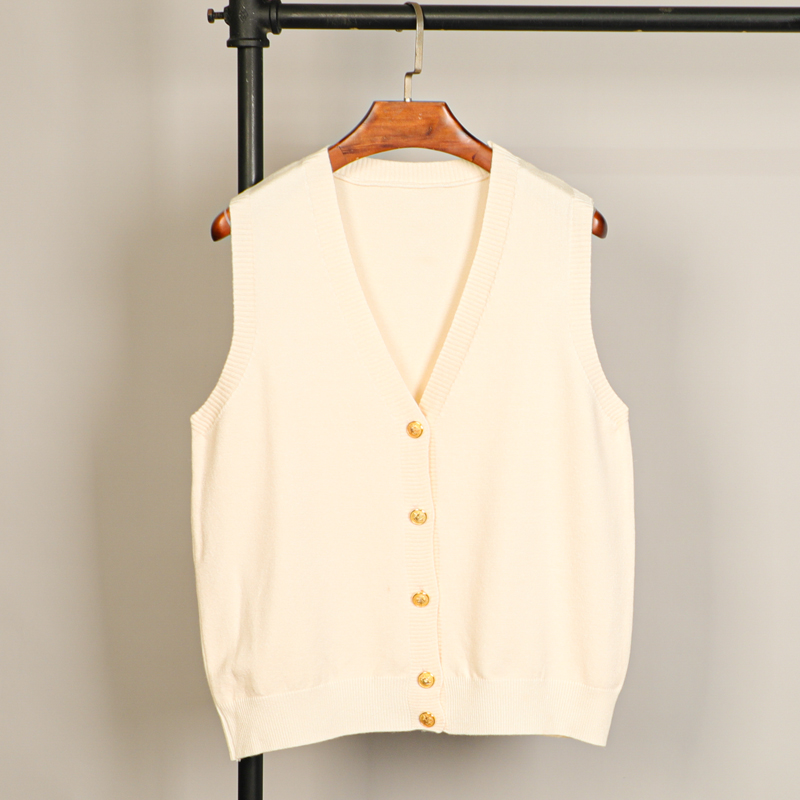 jk日系学院风针织开衫领毛衣马夹