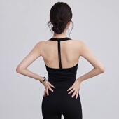 运动内衣女美背一体式 普拉提训练吊带健身上衣瑜伽服背心 文胸新款