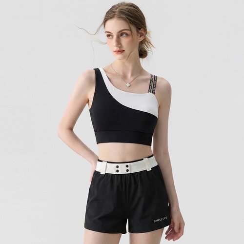 运动内衣女中高强度外穿跑步健身文胸一体式普拉提美背瑜伽服背心