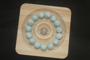 一图一物天然绿海纹石手串手链宝石招缘恋爱事业浅色手链时尚礼物