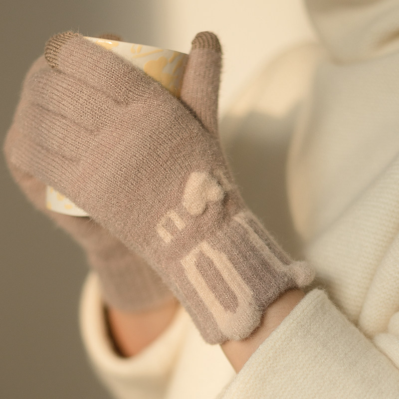手套冬天女韩版毛绒卡通加绒保暖学生触屏玩手机骑车防寒冬季手套,服饰配件/皮带/帽子/围巾,手套,淘宝优惠券,粉丝福利购,淘宝优惠卷