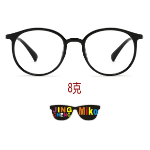 韩国进口超轻不变形TR90近视眼镜架 无鼻托镜架超轻圆形中小脸064