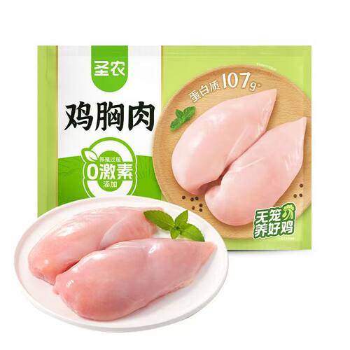 圣农单冻鸡胸肉商用整箱