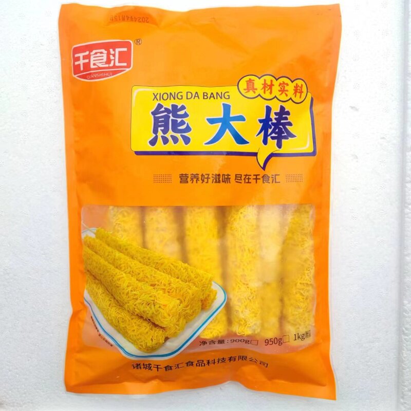 熊大棒彩商用虹棒鸡肉棒鸡柳棒雪花鸡柳棒黄金油炸半成品冷冻批发