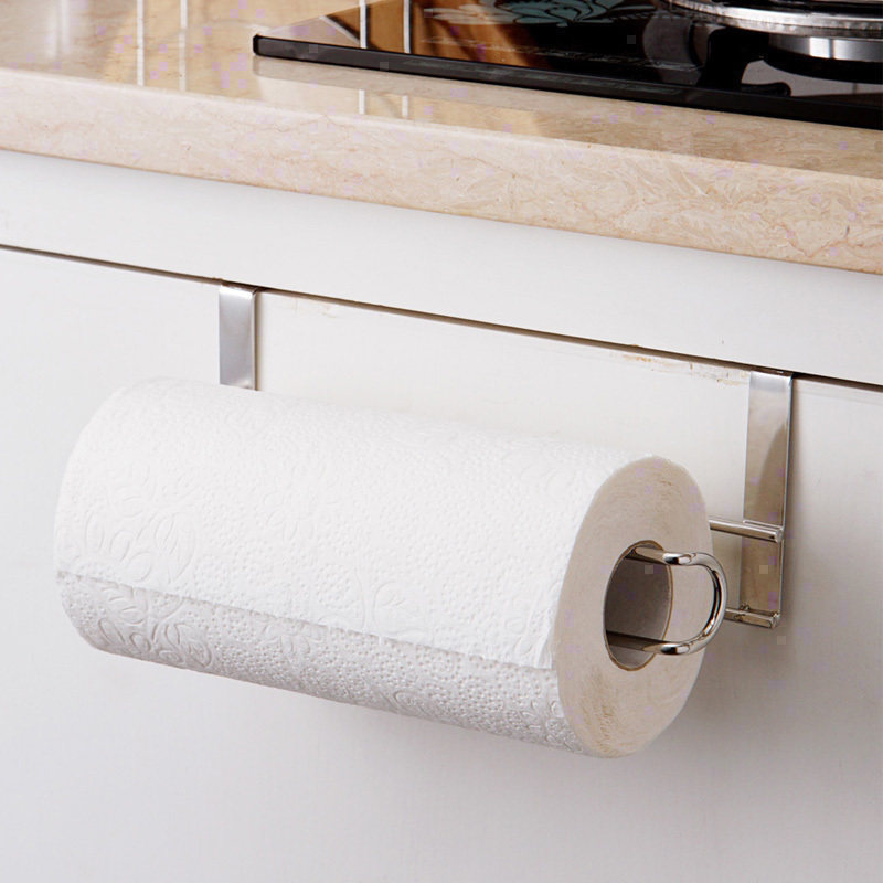 欧润哲悬挂收纳架挂架架子门后篮不锈钢橱柜门厨房纸巾架卷纸卫生