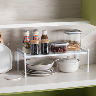 欧润哲 厨房置物架伸缩橱柜收纳架水槽架桌面储物架收纳架调料架