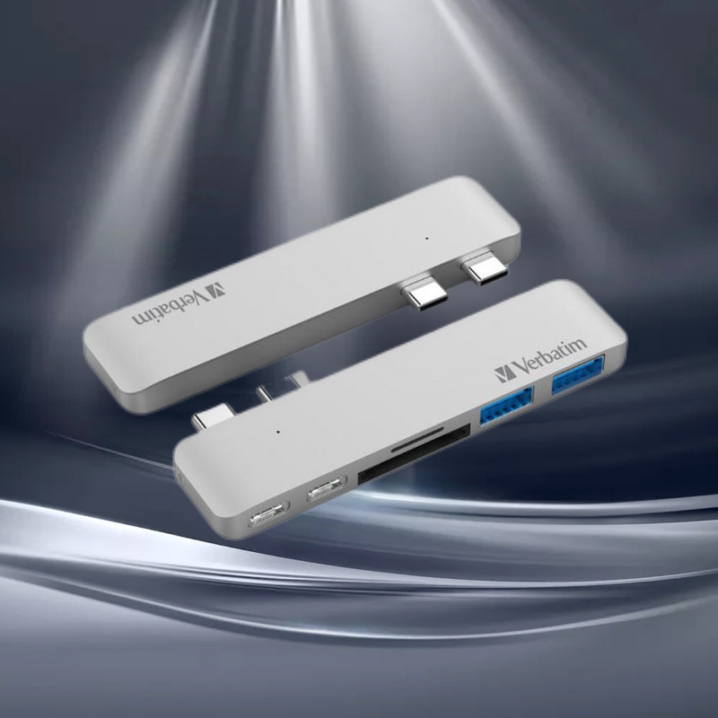 Verbatim威宝双typec扩展坞otg转换器6合1MacB