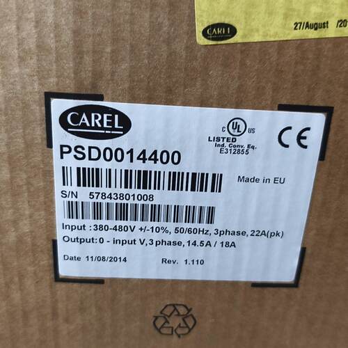议价PSD0014400 变频器 CAREL卡乐 380-480V三相工控维修