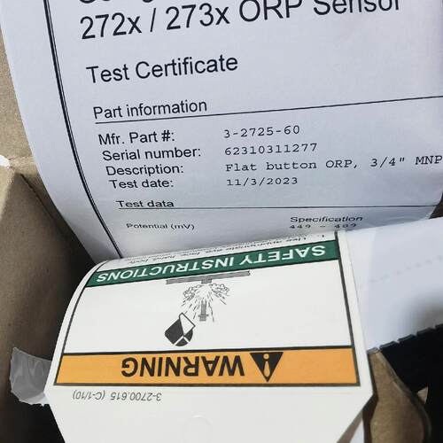 议价3-2725-60 PH ORP传感器 GF品牌工业检测探头维修
