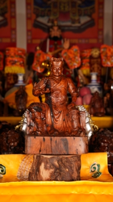 龙虎山直发天然雷击枣木雕华光大帝马王爷马灵官摆件家居客厅