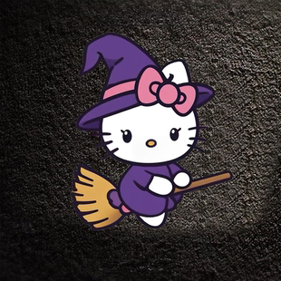 hellokitty凯蒂猫车贴遮挡划痕高级感汽车贴纸三角窗创意外部装饰