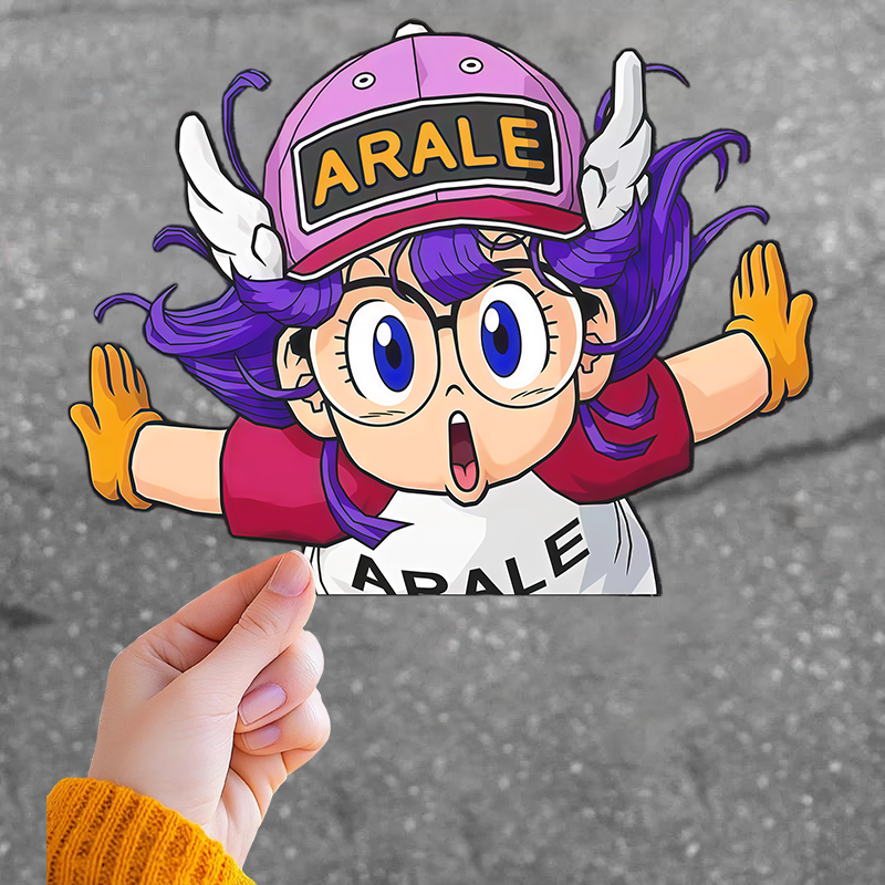 阿拉蕾卡通划痕遮挡车身贴