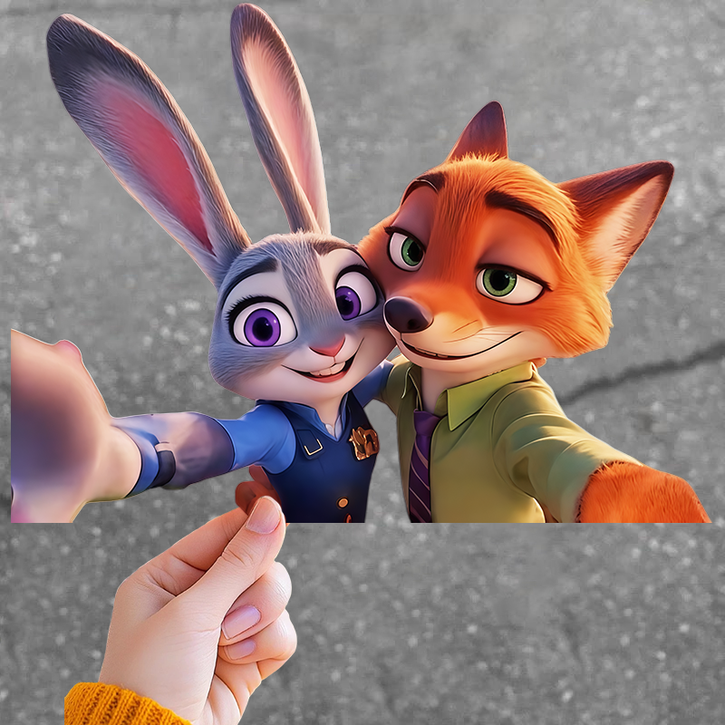 疯狂动物城朱迪兔警官汽车贴纸