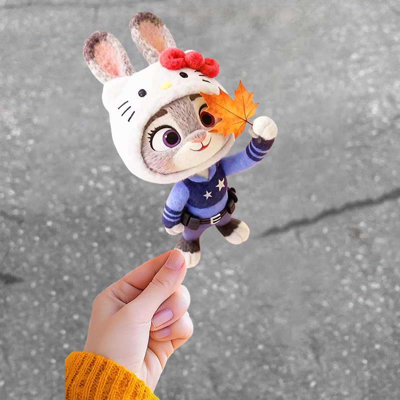 疯狂动物城尼克朱迪防水车贴