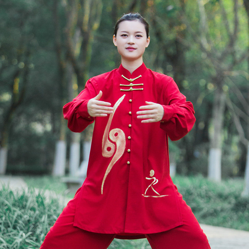 速发争比华高端太极服装新款飘演太极拳练功服装男表逸风赛服八段