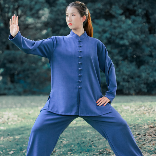 速发高端太极八服段锦2024新款春秋今年太极拳练功服男款夏