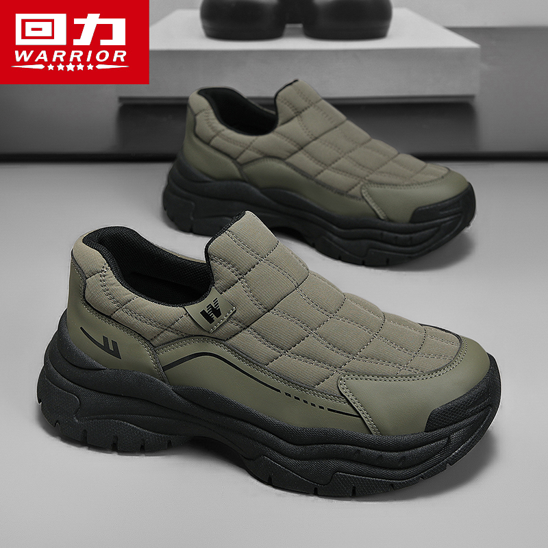 回力秋季男鞋厚底增高防滑老爹鞋