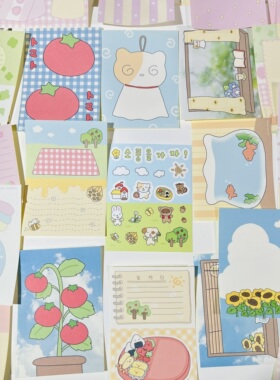 韩国lovethings可爱卡通场景便签贴纸ins手账日记diy素材纸