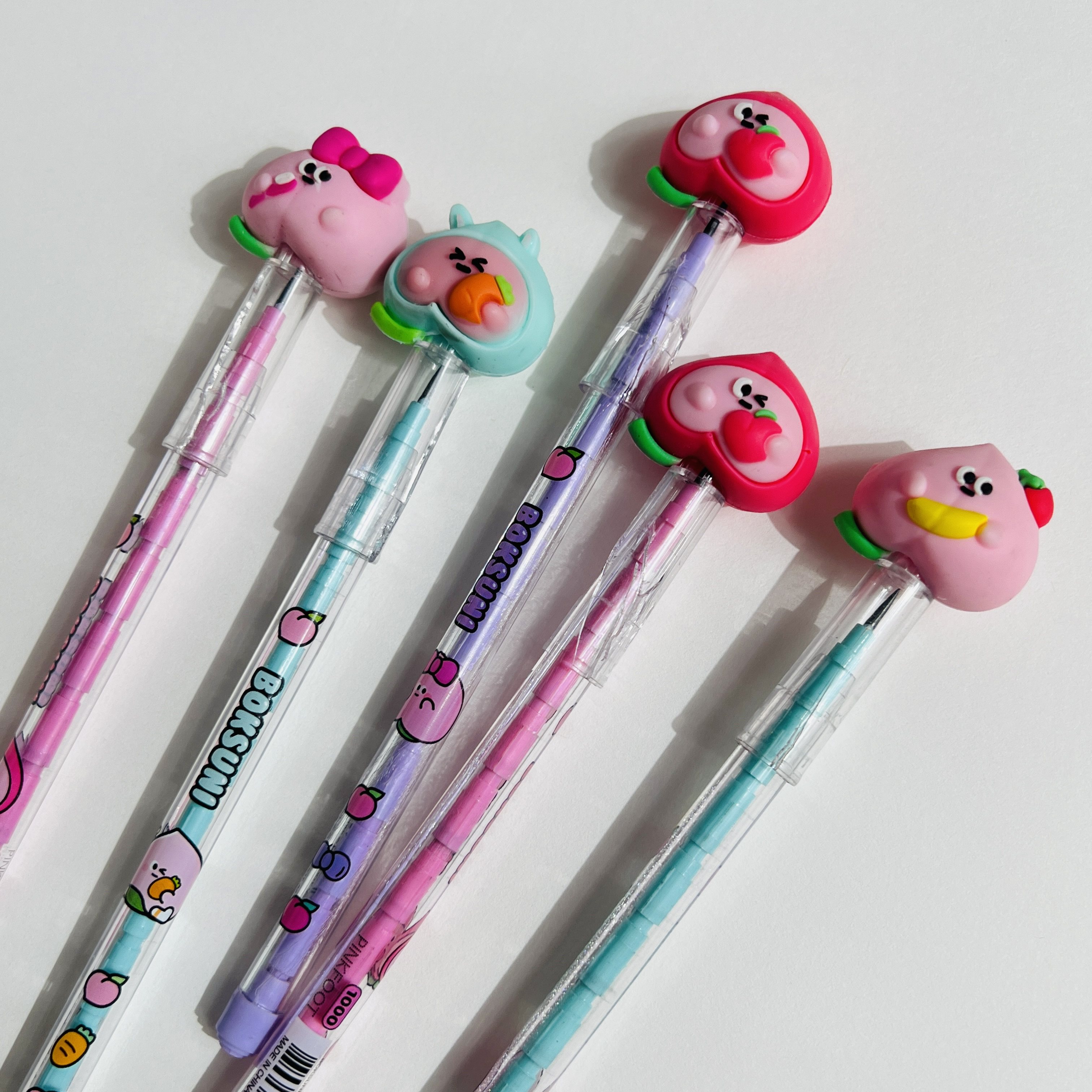 瑕疵清仓 韩国pinkfoot桃子HB自动笔导弹笔换芯免削铅笔 5支装,文具电教/文化用品/商务用品,铅笔/自动铅笔,淘宝优惠券,粉丝福利购,淘宝优惠卷