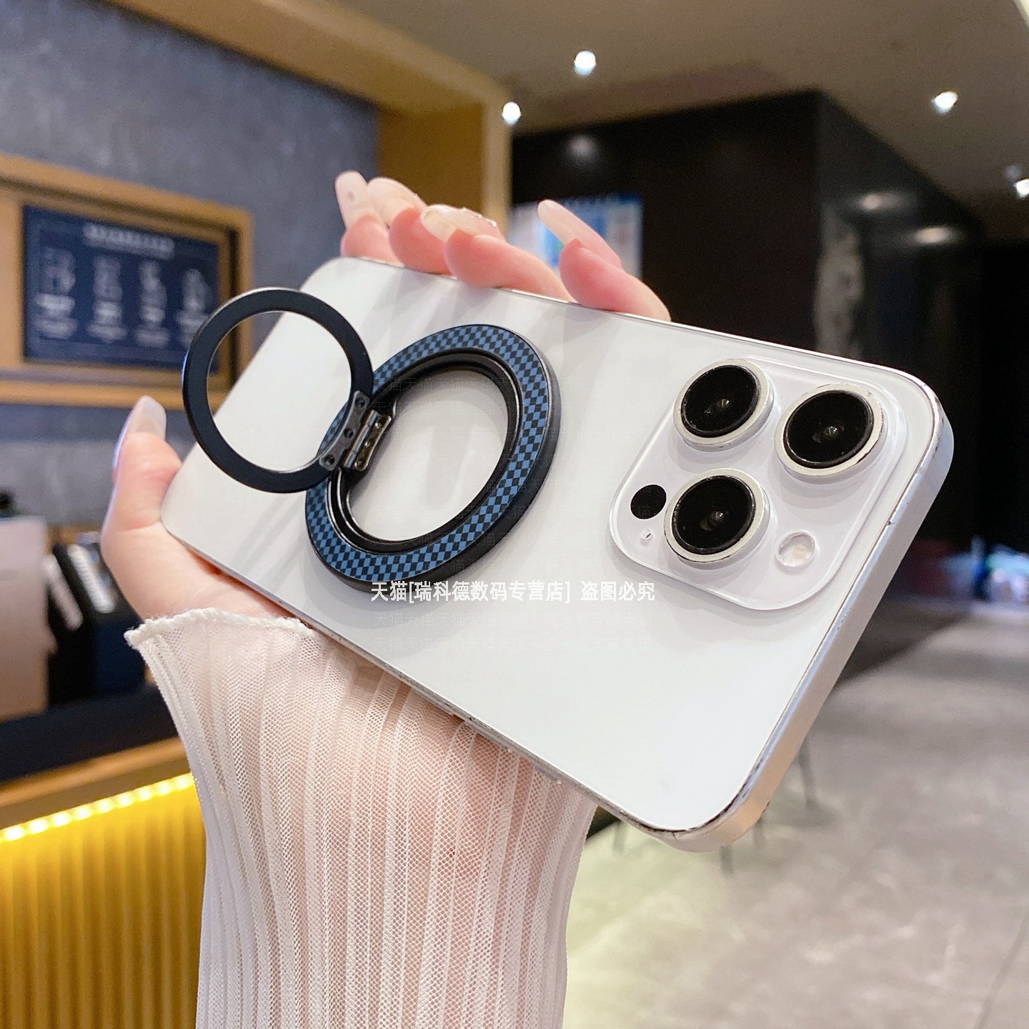 磁吸支架一体指环扣360旋转