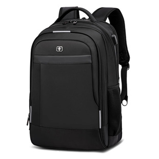 新款瑞士双肩包男士大容量书包大学生商务出差旅行电脑包背包正品