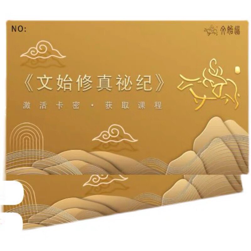 文始修真秘籍 文始祕传实修 实物卡