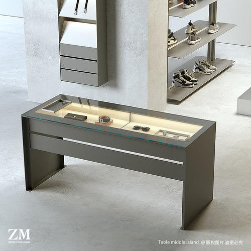 金属玻璃饰品柜精品首饰展示柜