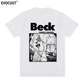 Deck摇滚乐队短袖 T恤音乐日系猫怪狗奴动漫卡通海报男女休闲INS潮