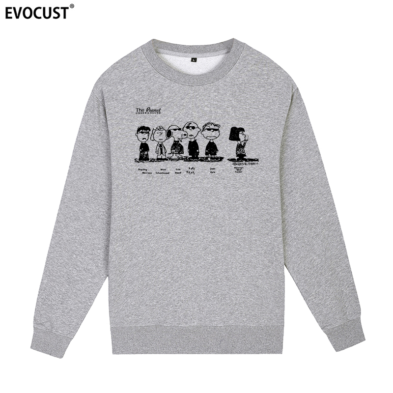 地下丝绒乐队恶搞史努比圆领卫衣The Velvet Underground摇滚情侣