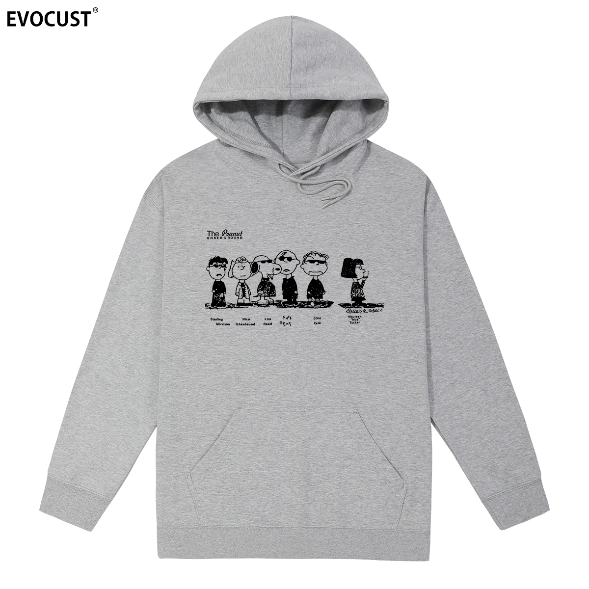 The Velvet Underground连帽卫衣地下丝绒摇滚乐队史努比搞笑帽衫